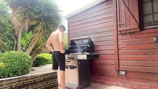 Yasmina Khan gets her big tits and ass pounded while her hubby cooks and fucks her in POV