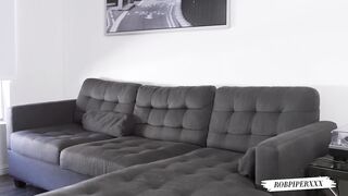 Big-titted Teen Karma RX and Rob Piper share a BBC in POV Threesome