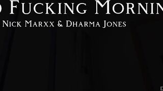 Nick Marxx and Dharma Jones get down and dirty in a hot interracial POV morning sex tape
