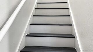 Rachel Starr gags on a big cock in the bathroom