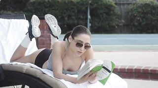 Abella Danger gets down and dirty in the basketball game, but still loves to fuck!