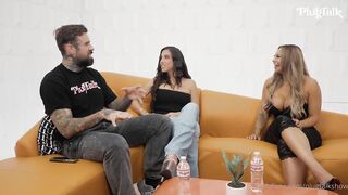 Plug Talk Second Threesome: Pov Threesome with Busty Teen Girls, Big Tits & Big Asses