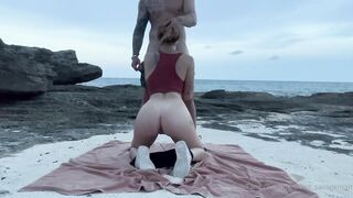 Emily Oram Naughty Teen Beach Fuck Session Steamy POV